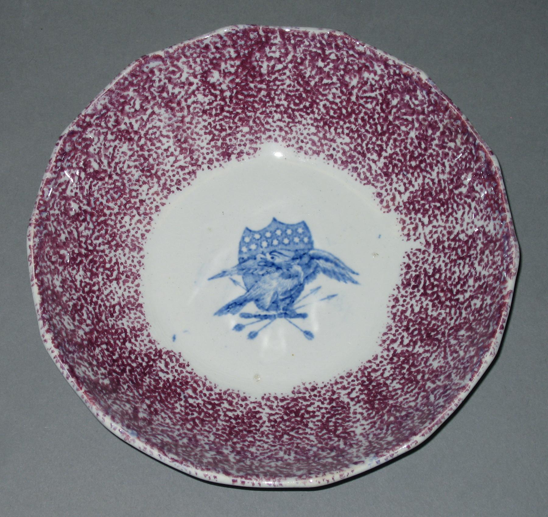 1965.1186.005 Spatterware saucer