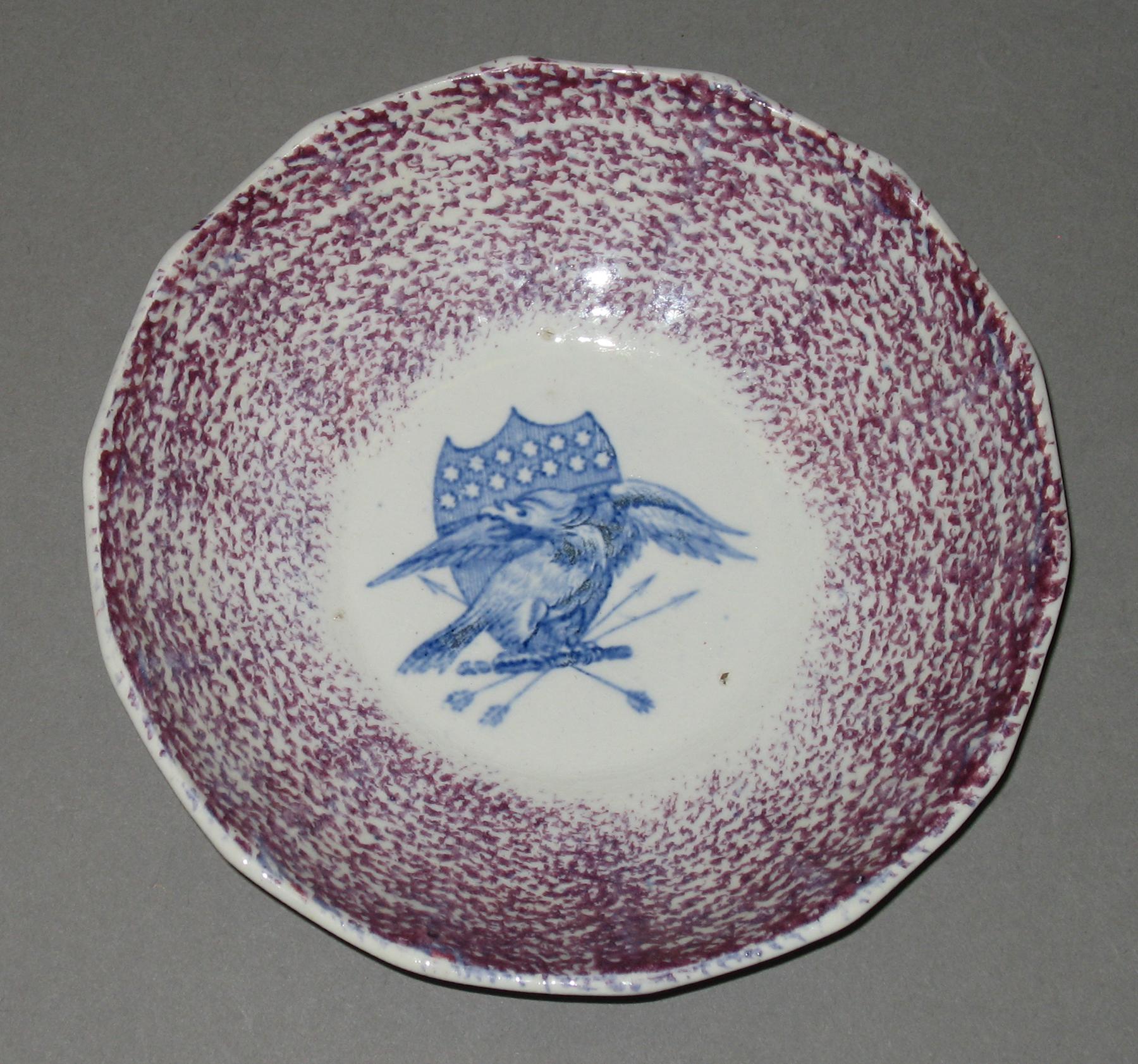 1965.1188.001 Spatterware saucer