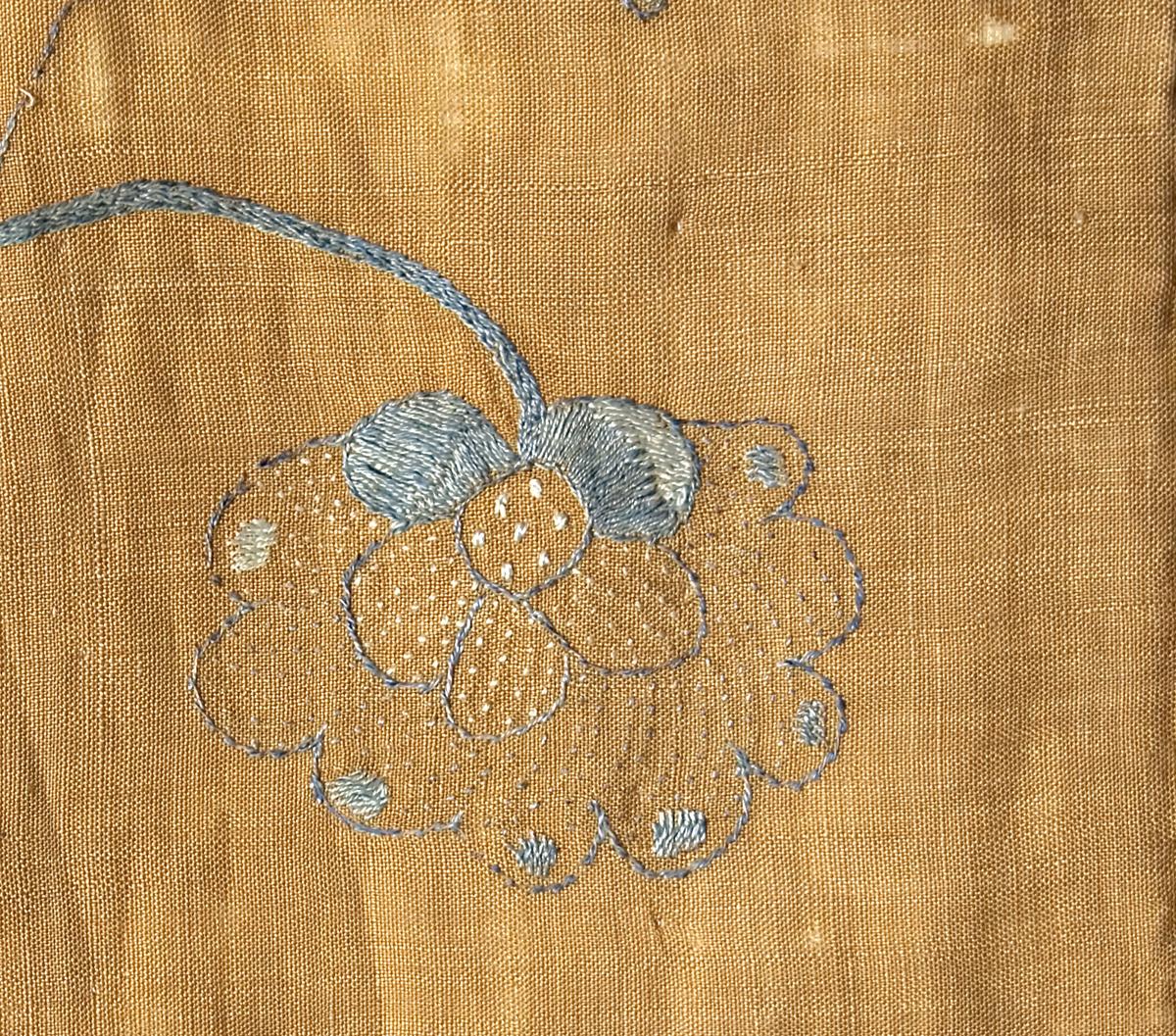 1955.0751.008 Bed Hanging, Side Curtain, Pattern Detail #2