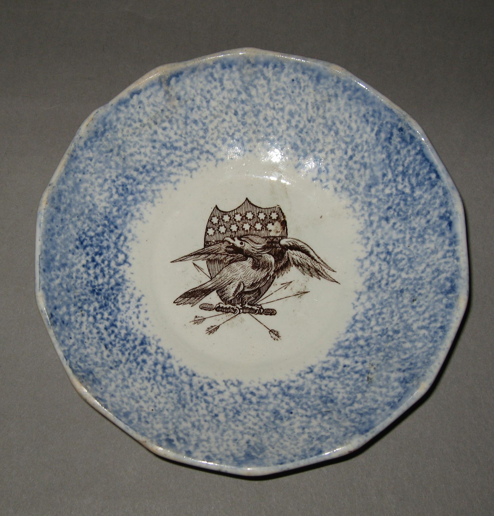 1965.1189.005 Spatterware saucer