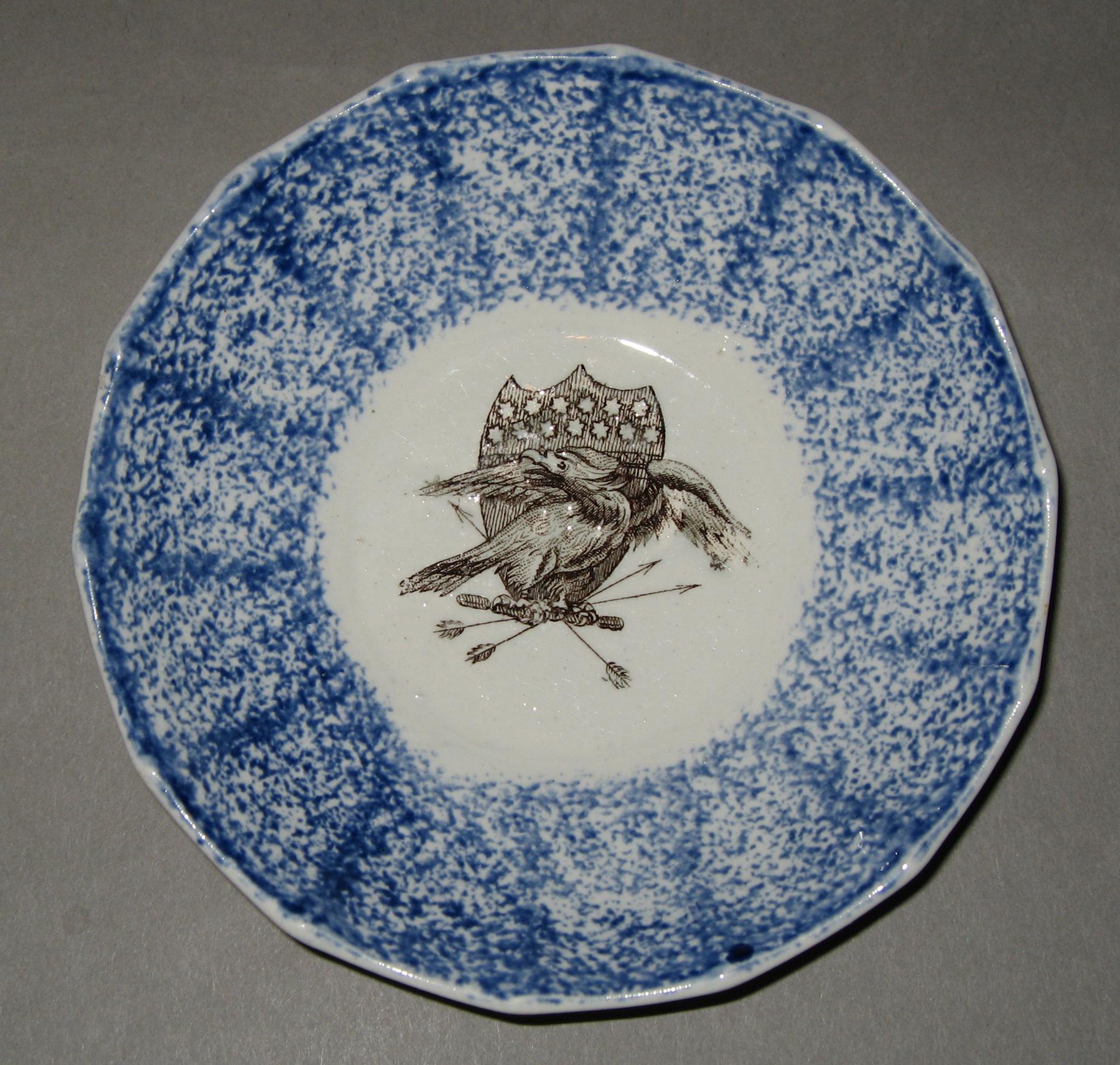 1965.1189.007 Spatterware saucer