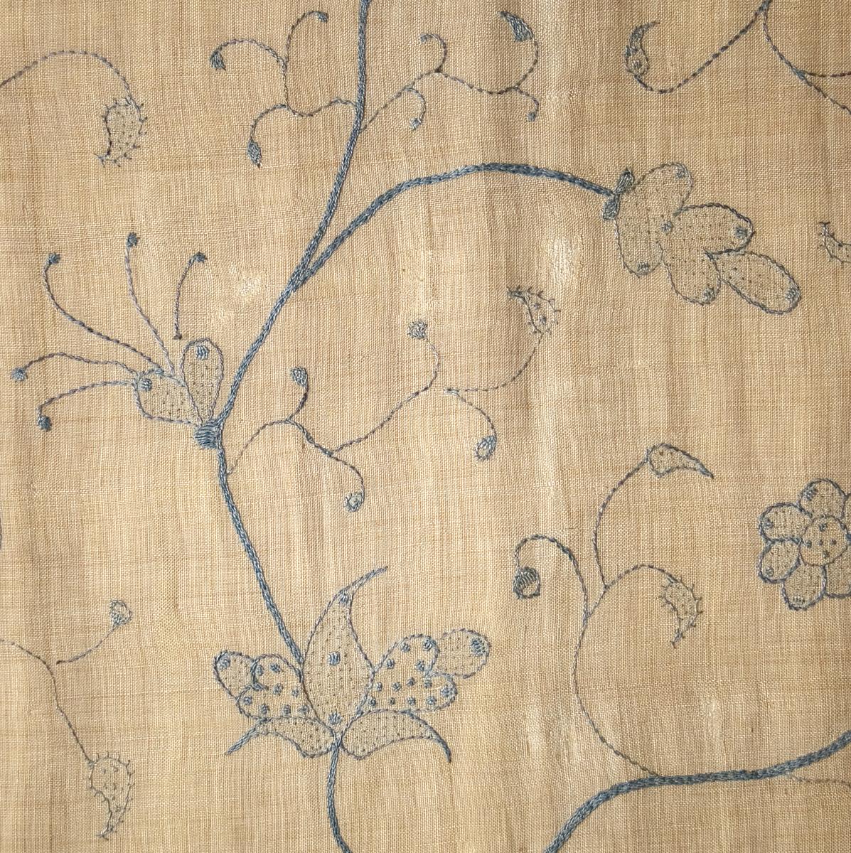 1955.0751.009 Bed Hanging, Headcloth, Pattern Detail #2