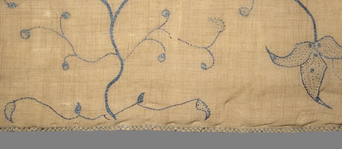 1955.0751.009 Bed Hanging, Headcloth, Edge Detail