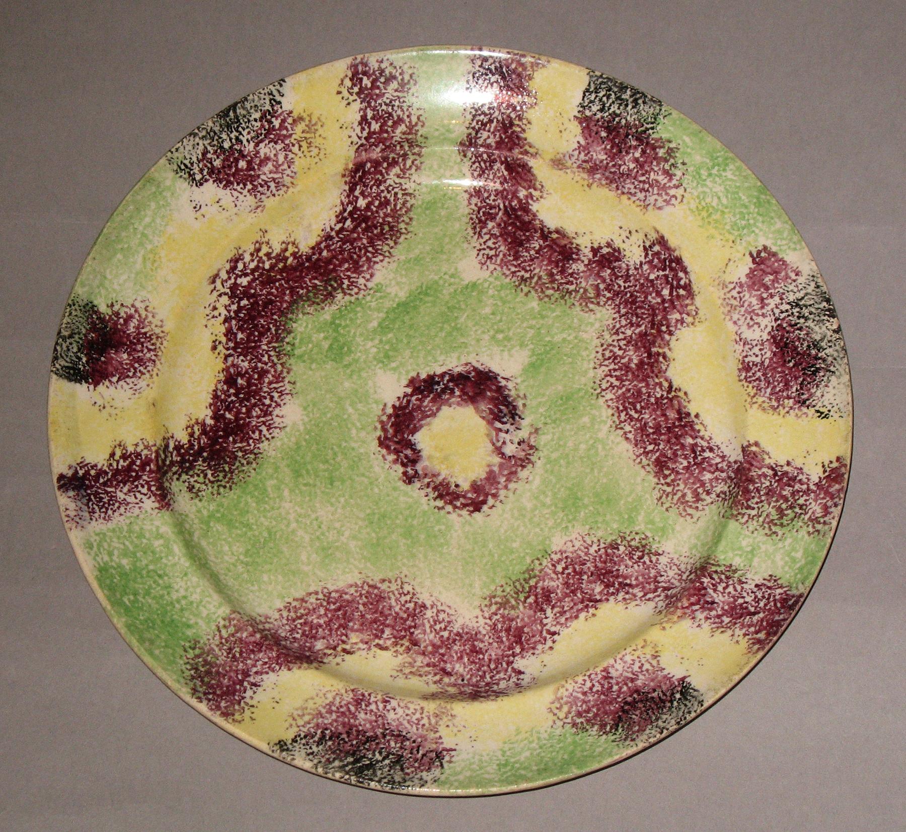 1965.1195.003 Spatterware plate
