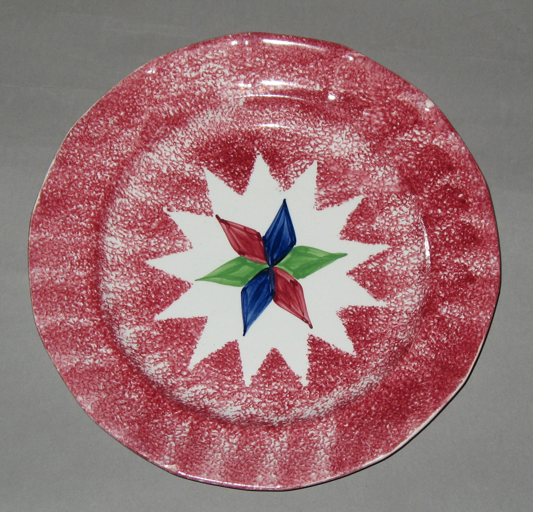 1965.1196.003 Spatterware plate