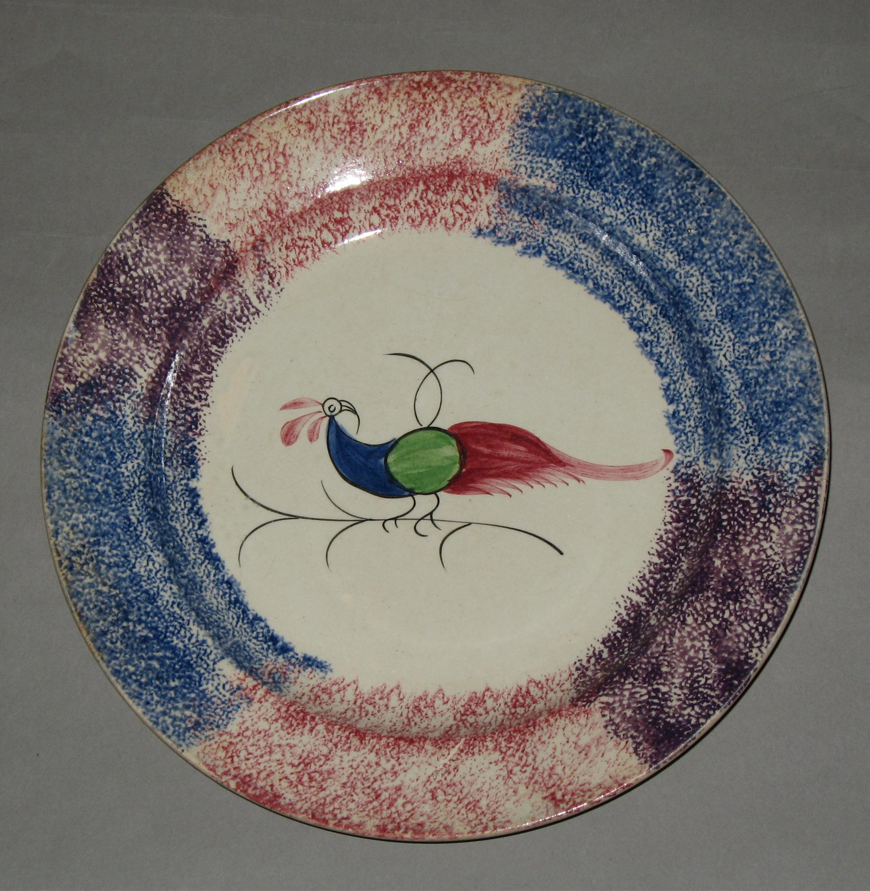 1965.1197.004 Spatterware plate