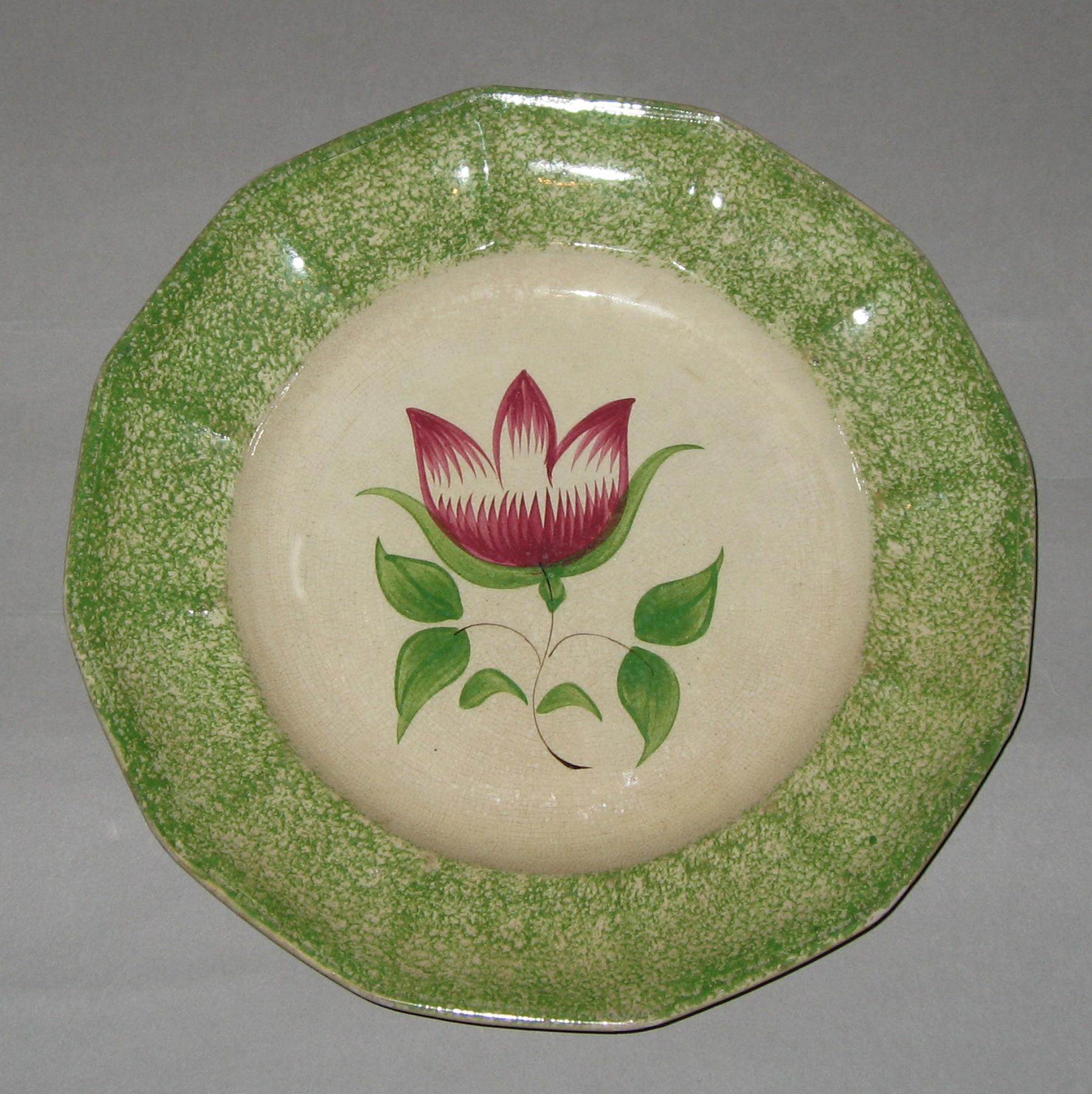 1965.1199 Spatterware plate