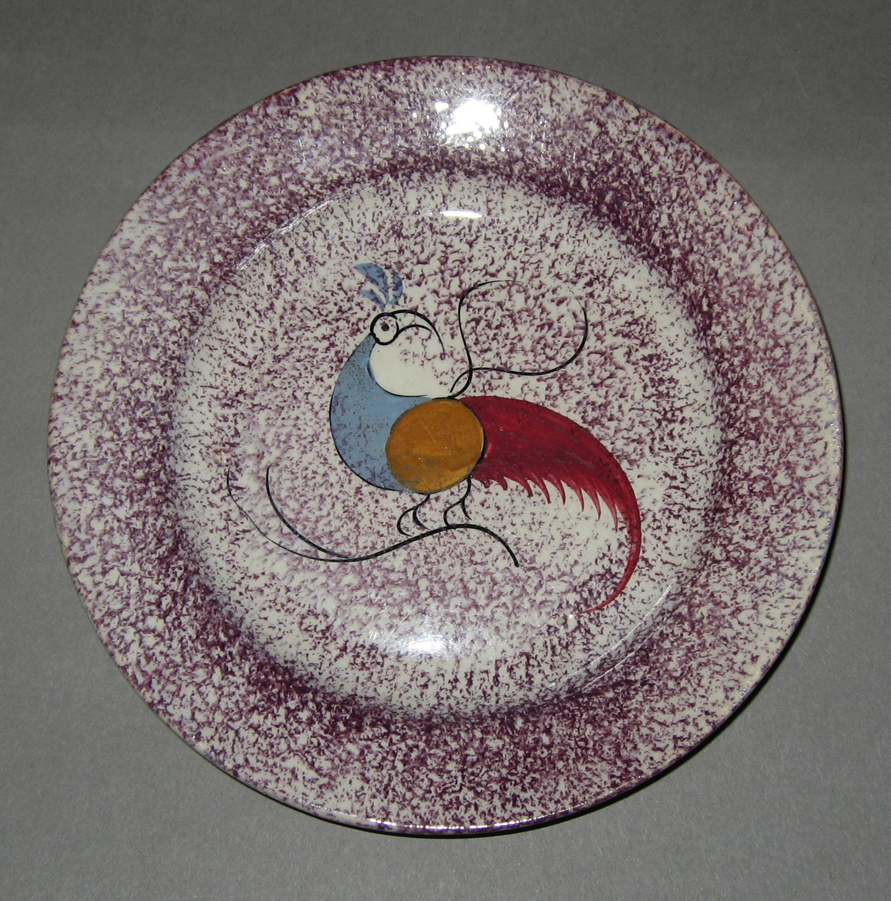 1965.1206 Spatterware plate
