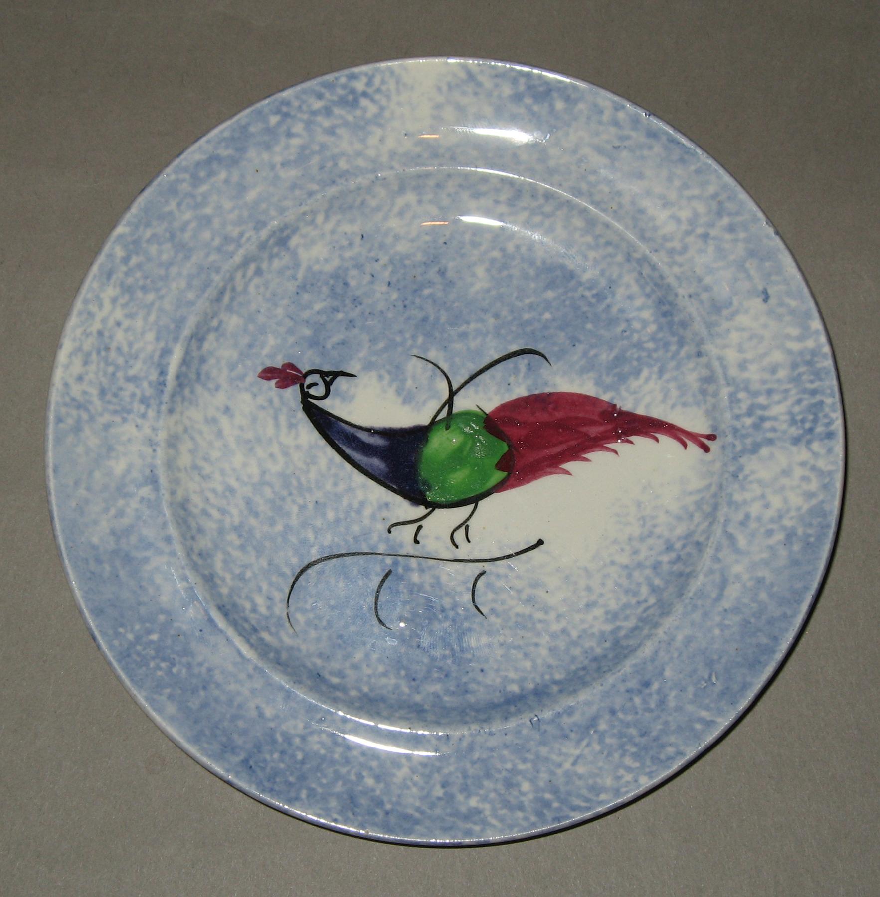 1965.1212.001 Spatterware plate