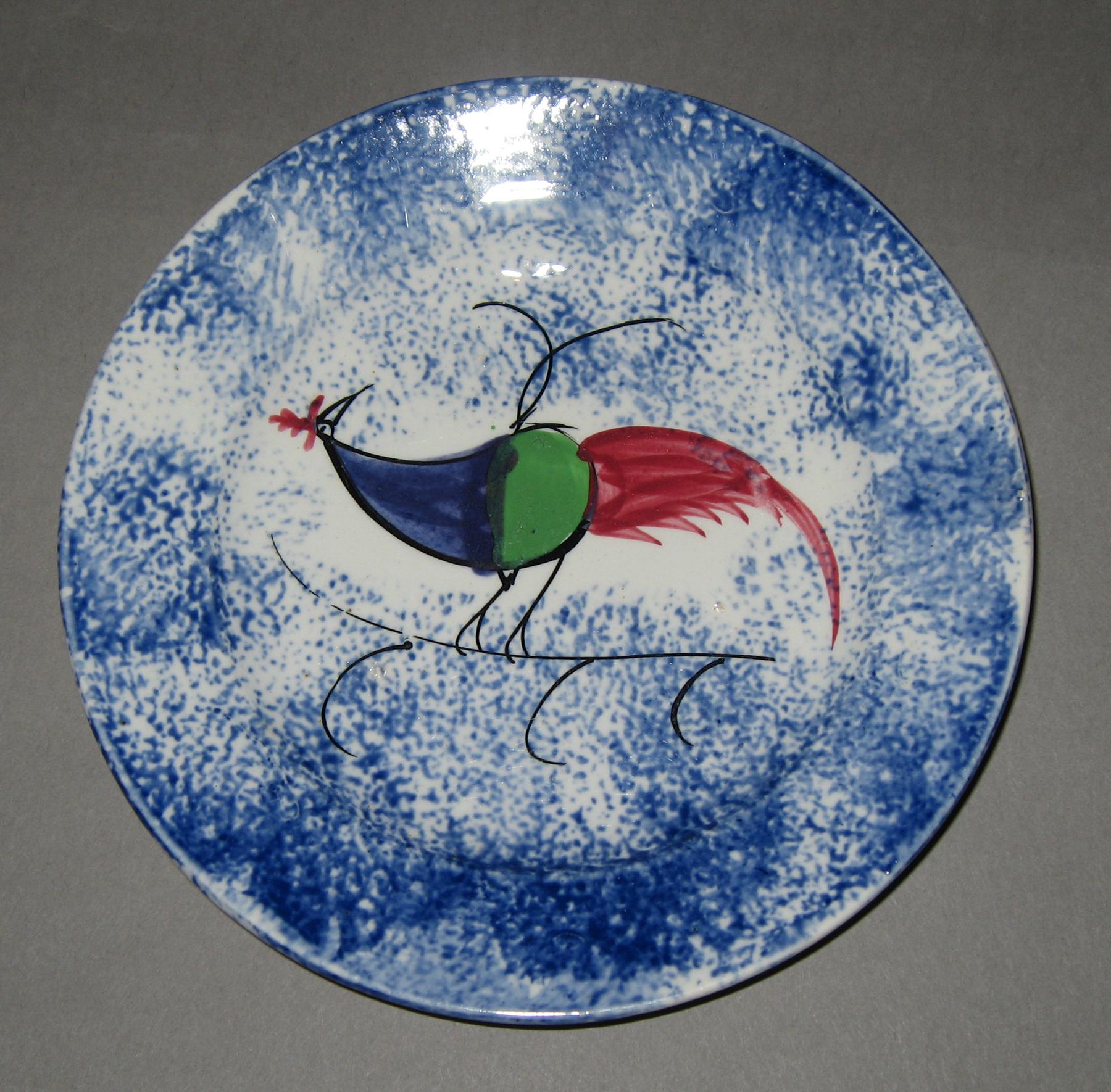 1965.1213.001 Spatterware plate