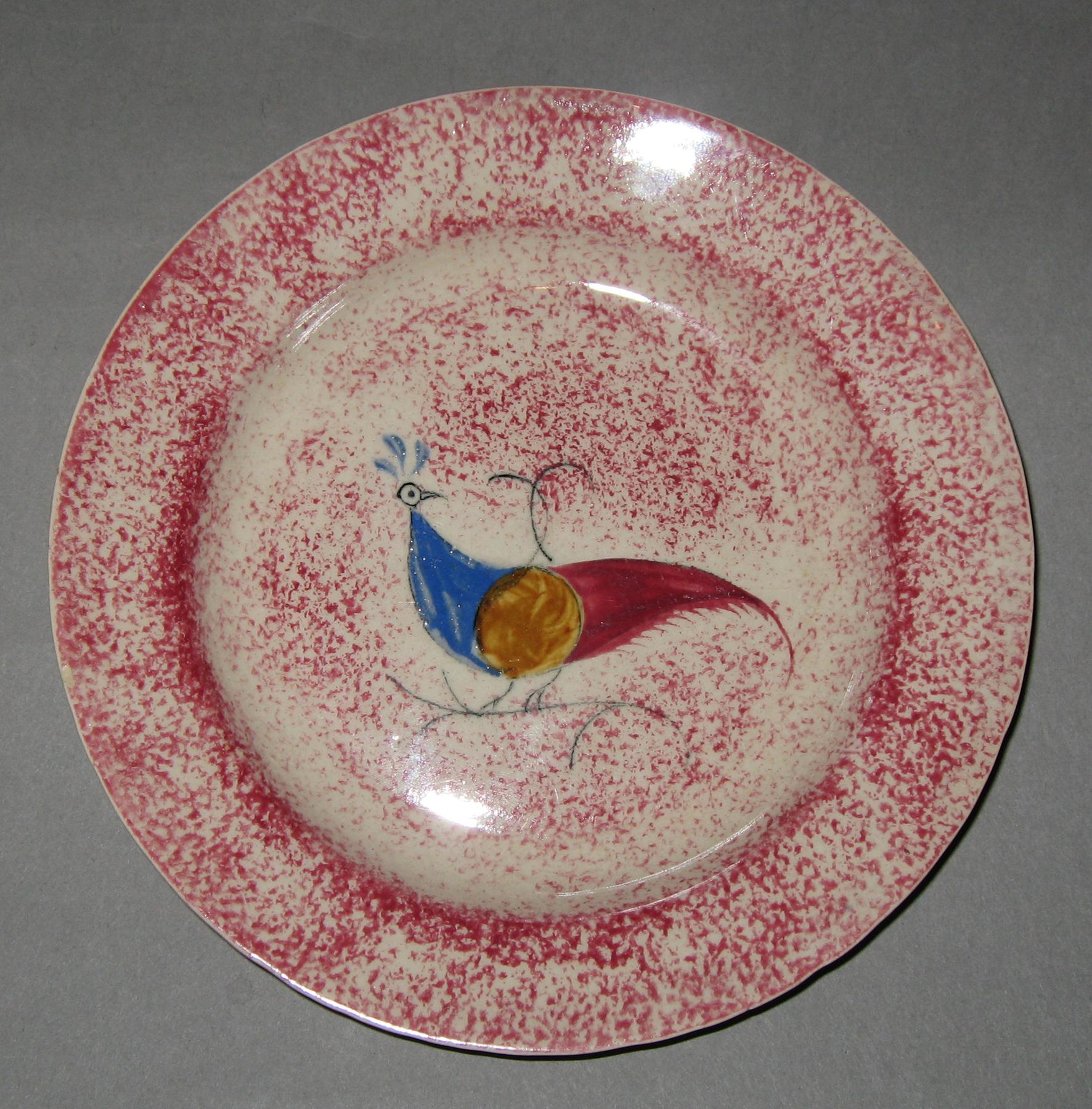 1965.1215 Spatterware plate