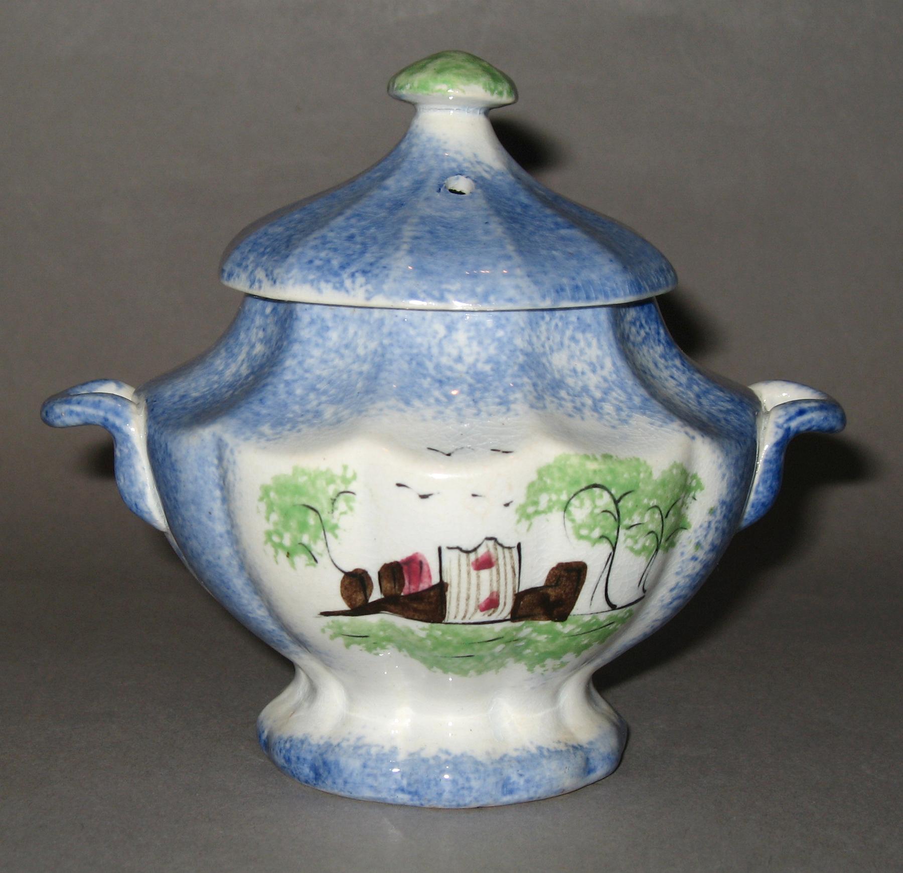 1965.1237.002 A, B Sugar bowl