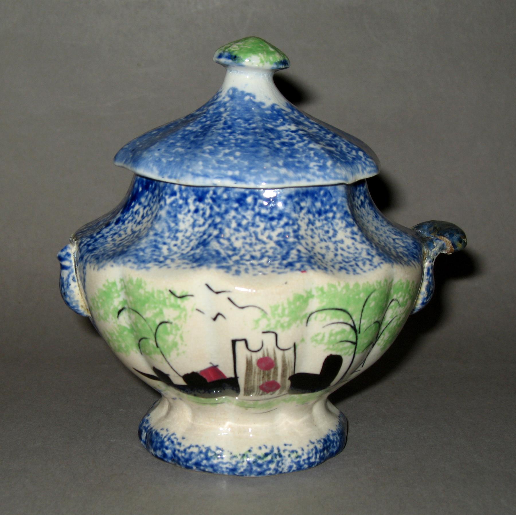 1965.1238.002 A, B Sugar bowl