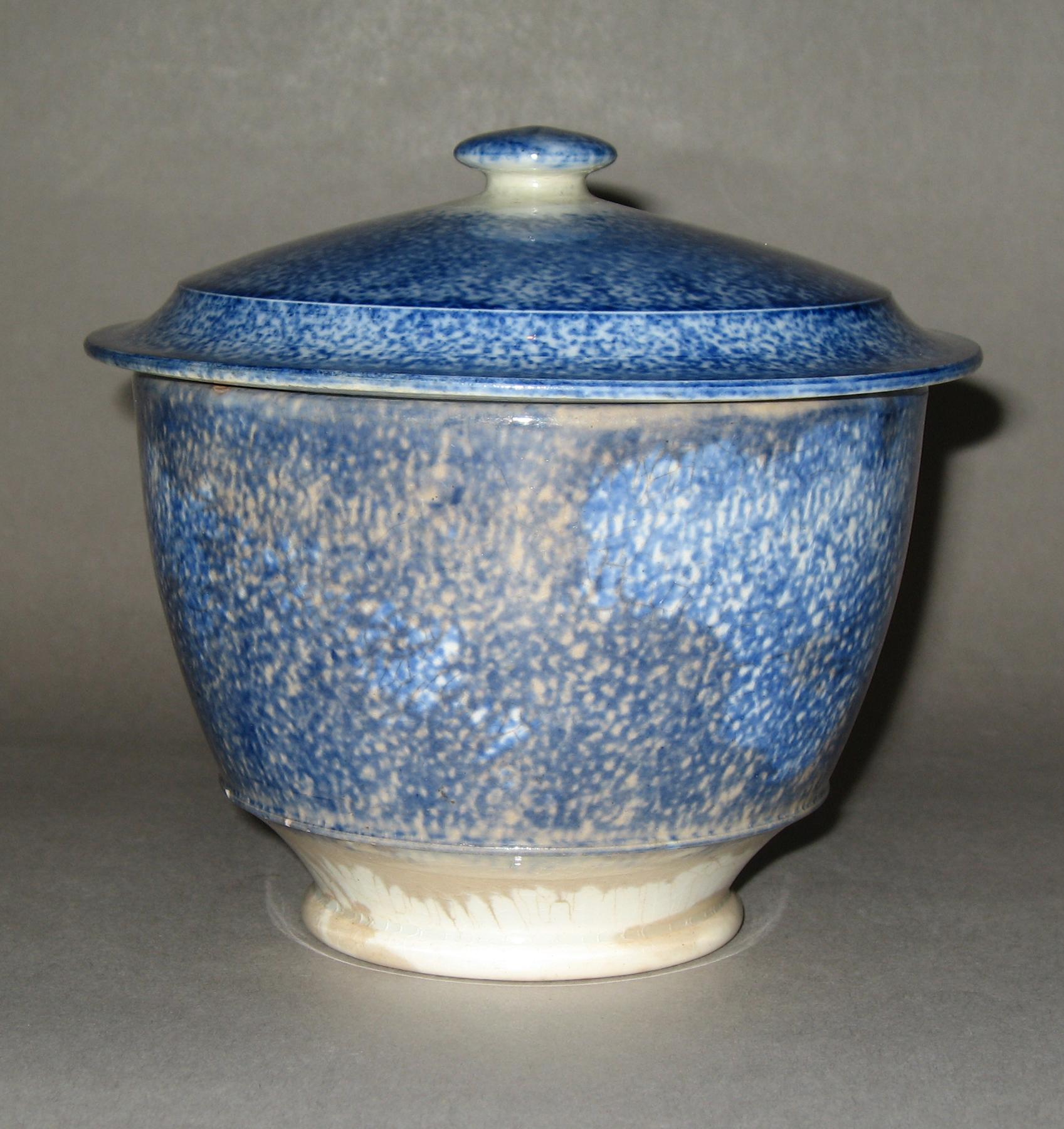 1965.1261 Spatterware sugar bowl