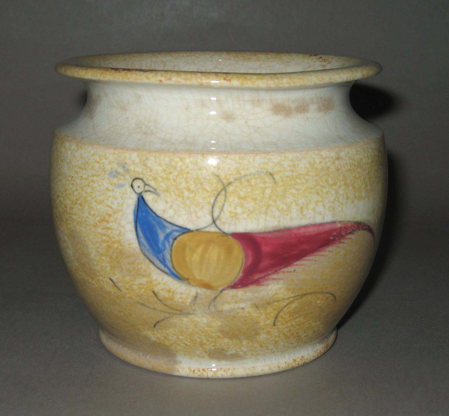 1965.1281 Spatterware sugar bowl