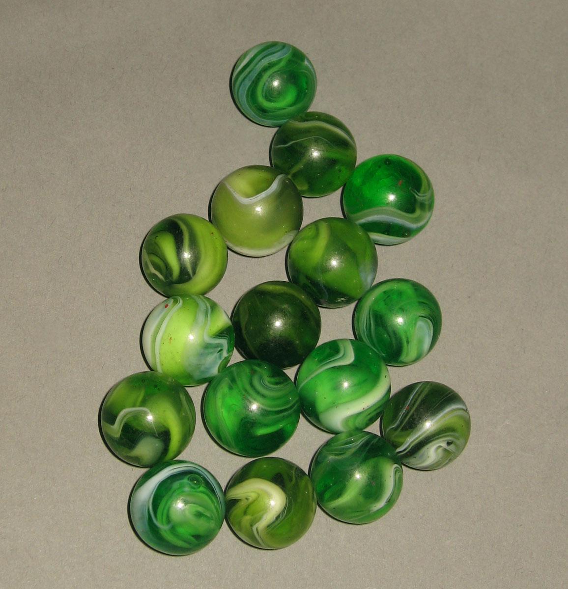 1965.1288 Glass marbles