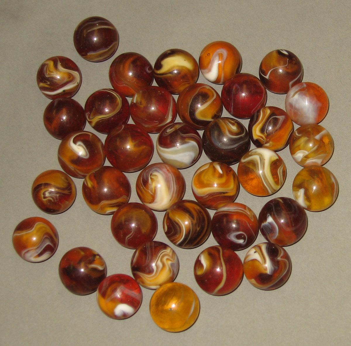 1965.1289 Glass marbles