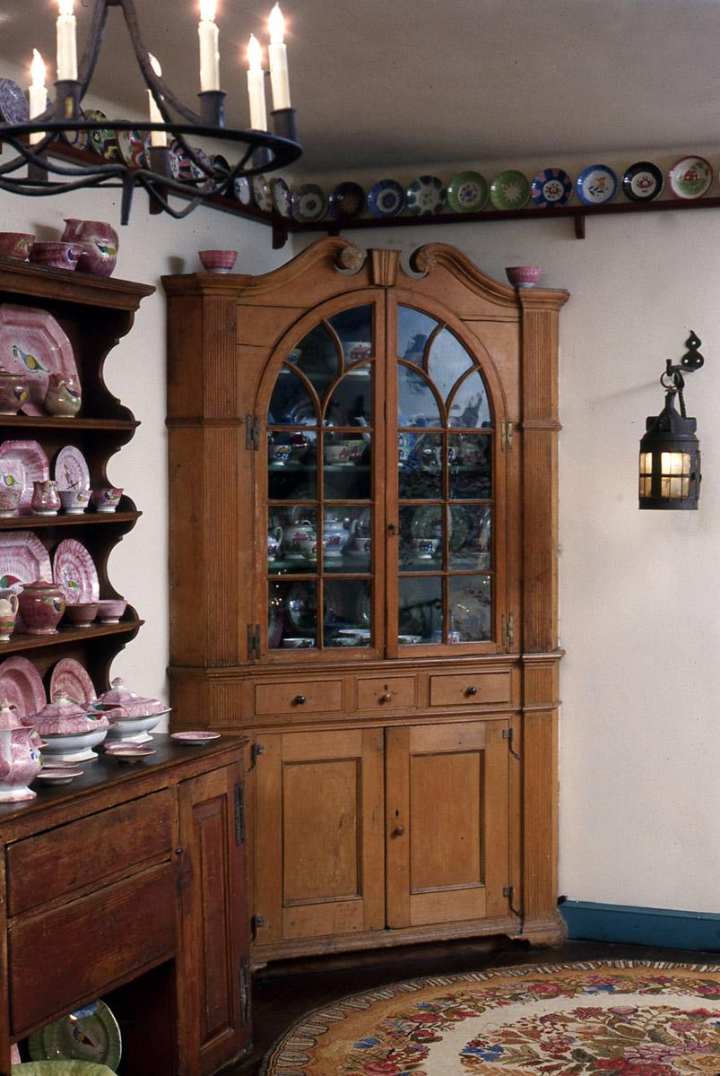 1965.1328 Cupboard, Corner cupboard (view 2)