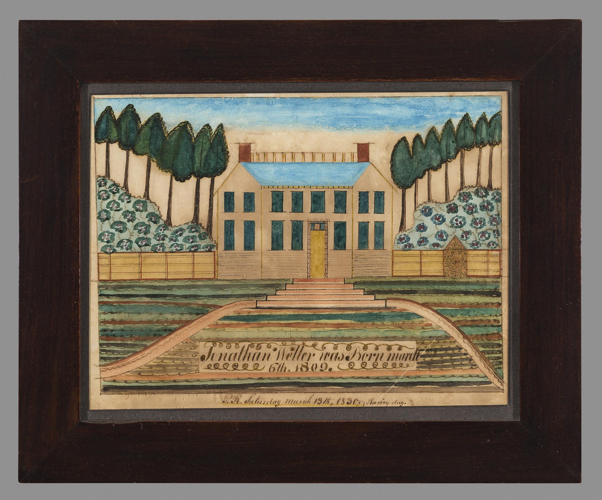 1965.1338 A Fraktur, B Frame, view 1