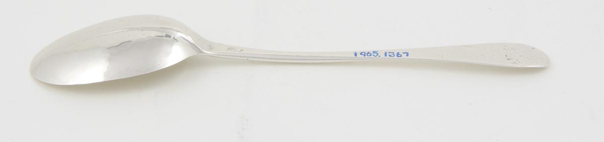 1965.1367 Sliver Spoon, Underside