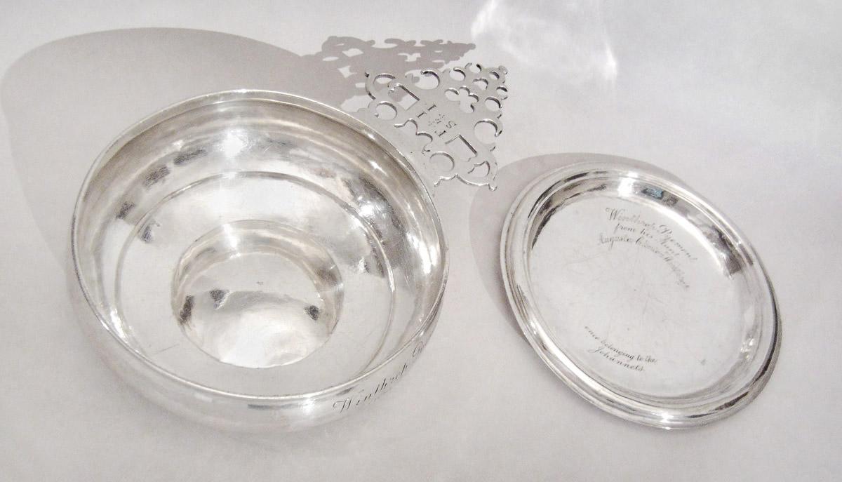 1965.1348 Porringer. 1965.1370 Cover