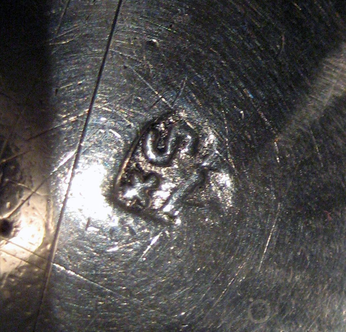 1965.1383 Silver Porringer mark underside