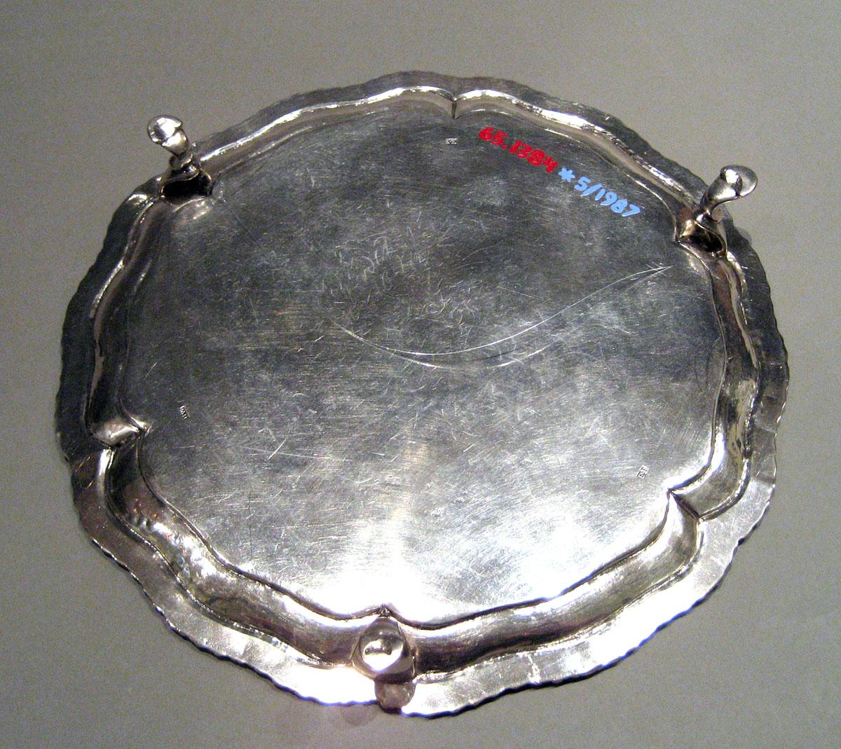 1965.1384 Silver Salver underside