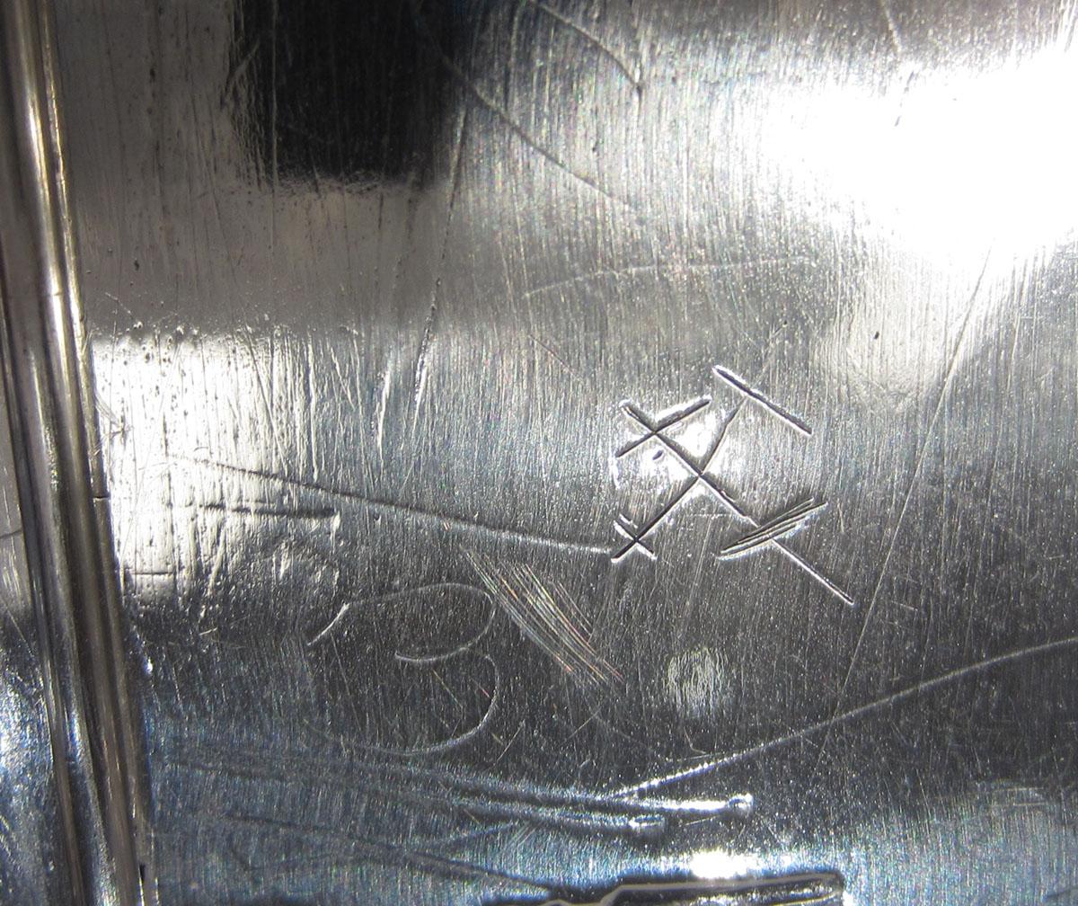 1965.1406 A Silver Inkstand frame inscription 2