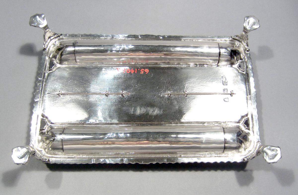 1965.1406 A Silver Inkstand frame underside