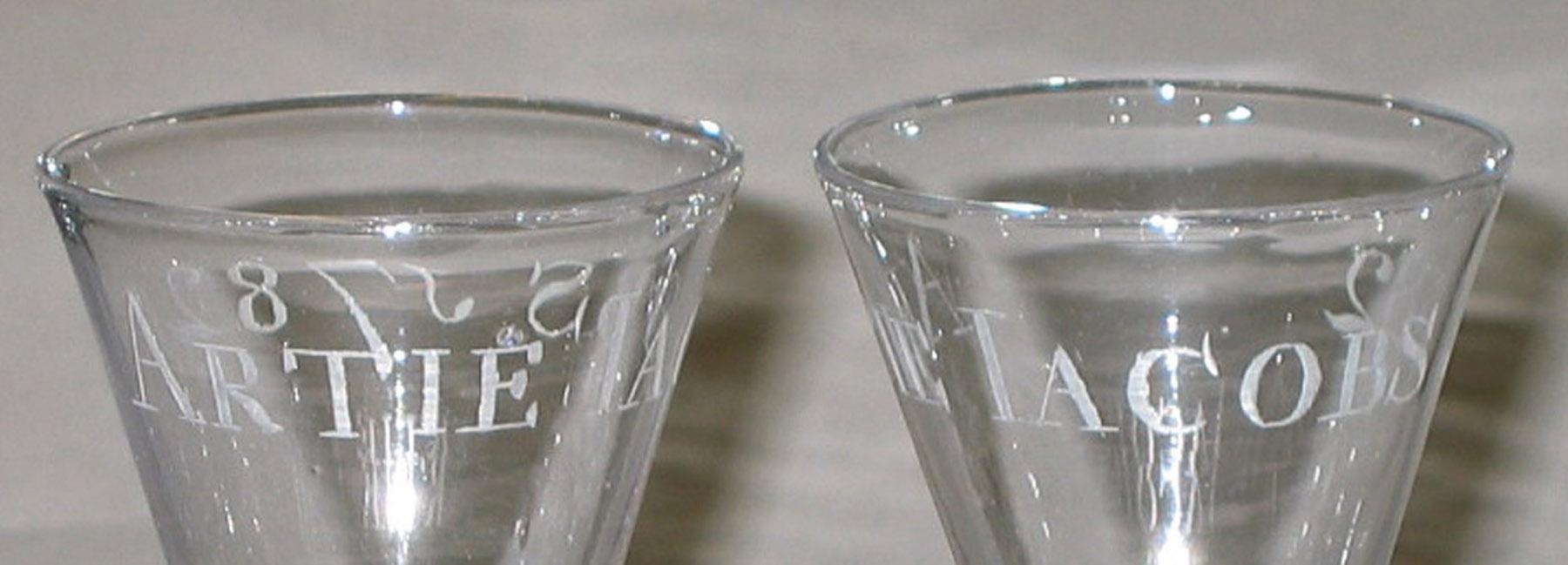 2006.0003.053.001, .002 Wine glasses (detail 1)
