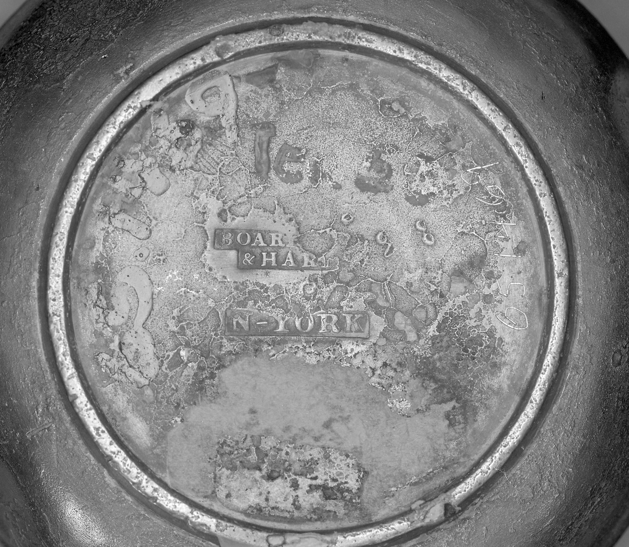 1965.1469 Pewter Nursing Bottle (marks)
