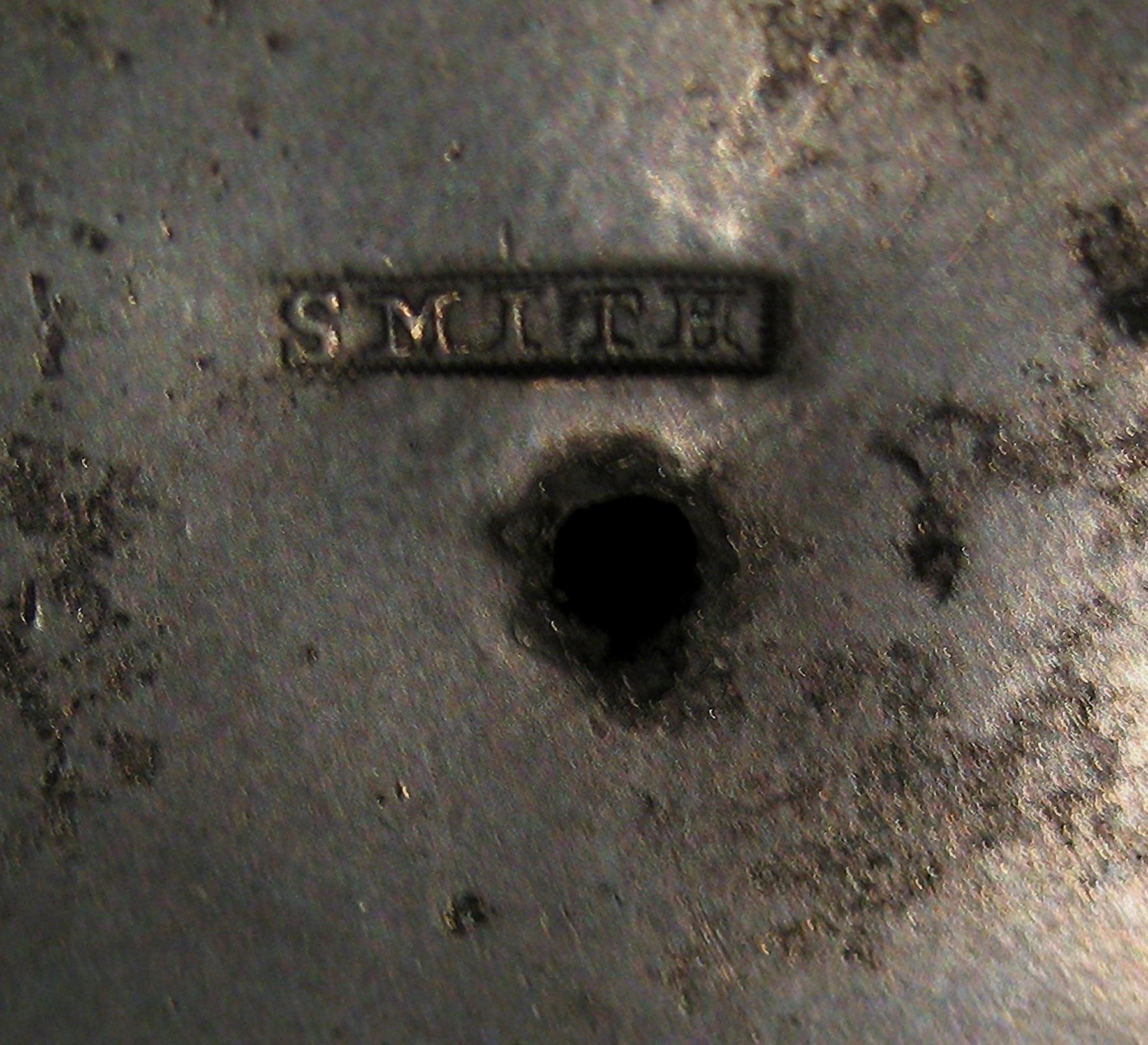 1965.1535 Pewter Spittoon (mark)