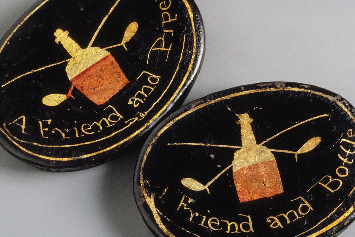 1965.1567A+B, 1965.1568 A+B Tobacco Boxes