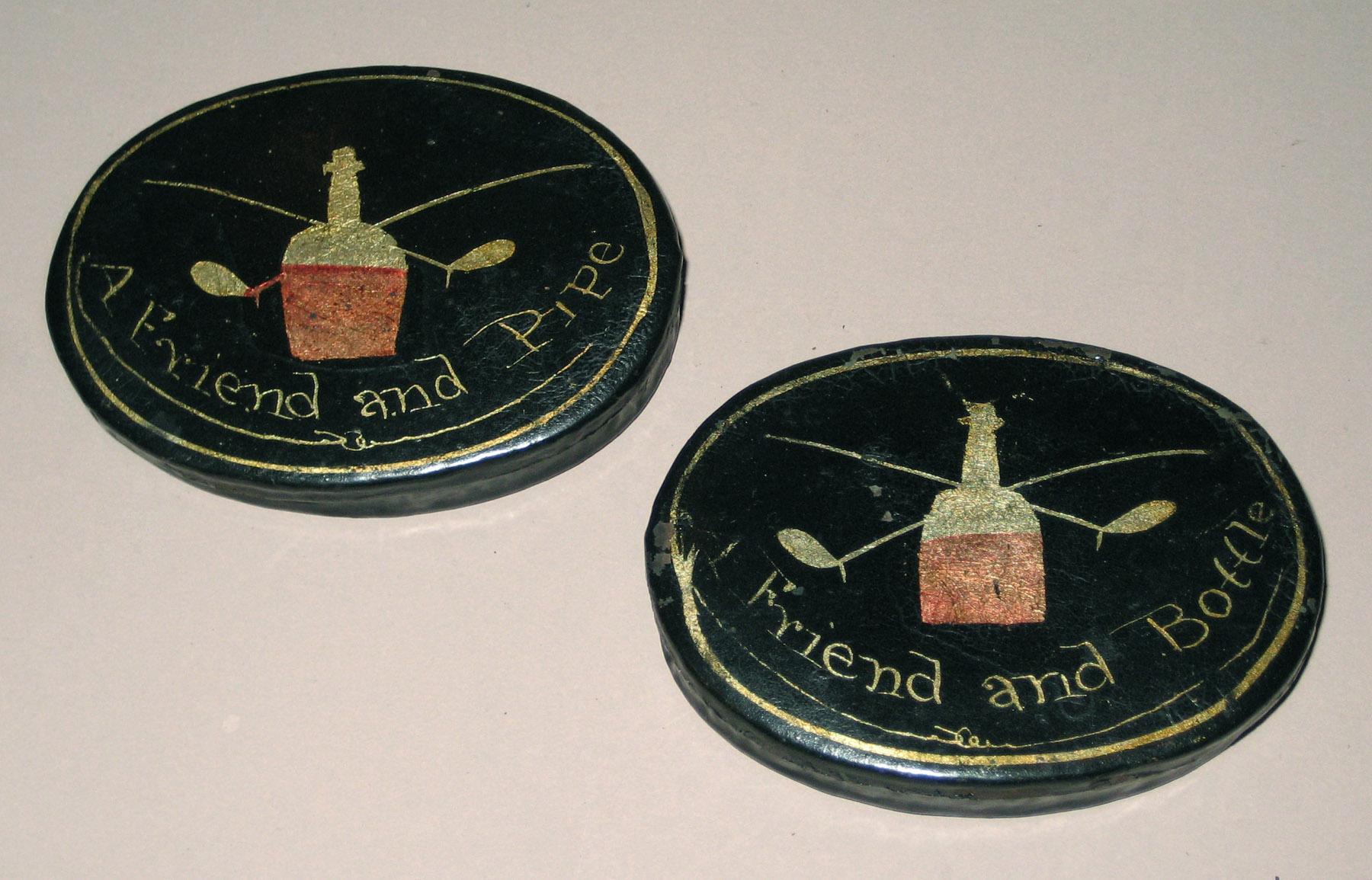1965.1567, 1965.1568 Toleware (tinned sheet iron) boxes