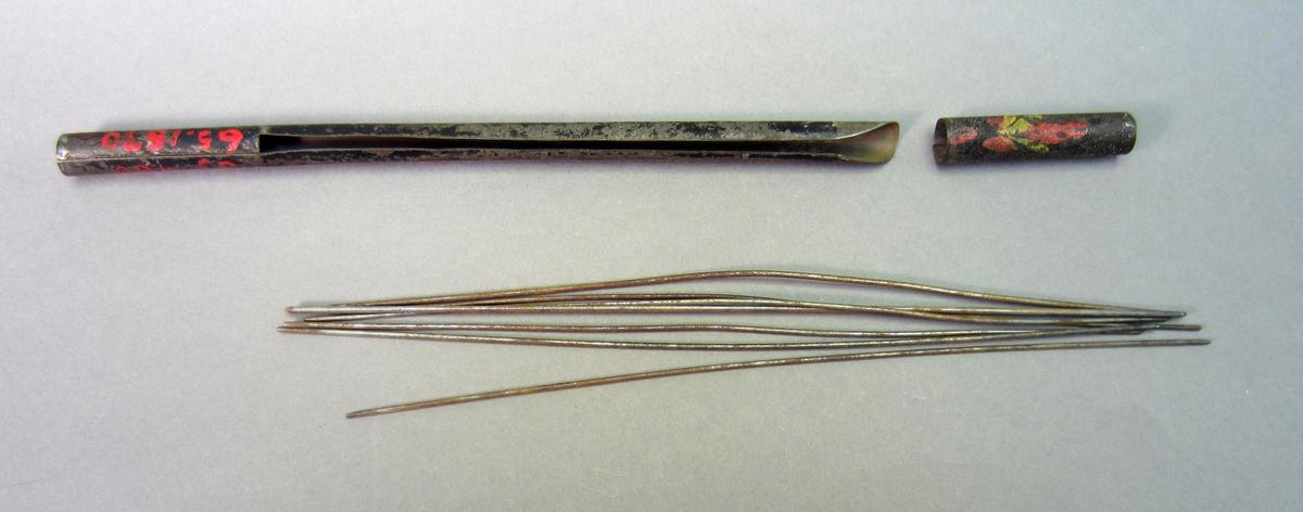 1965.1570 A-B Knitting needle case,  View 1