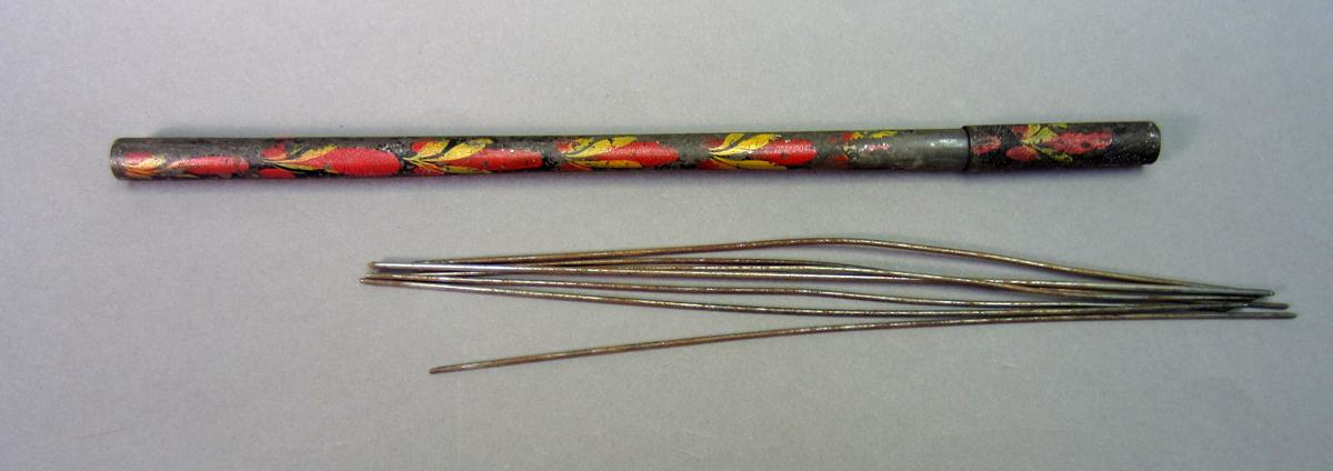 1965.1570 A-B Knitting needle case,  Needle