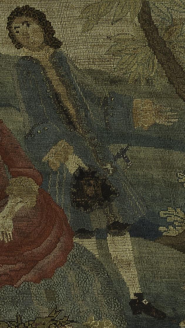 1965.1609 A Needlework Picture, Detail 9