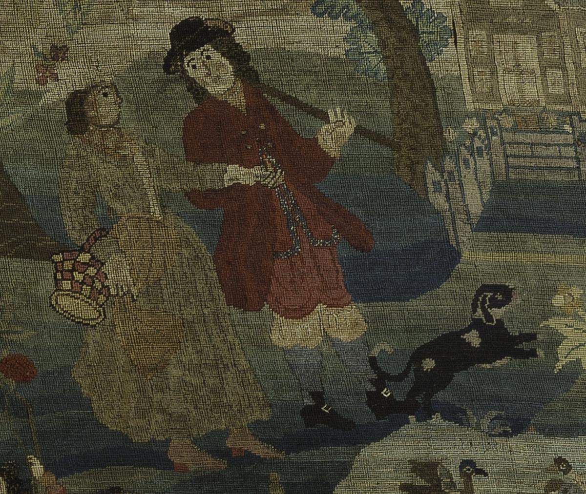 1965.1609 A Needlework Picture, Detail 10