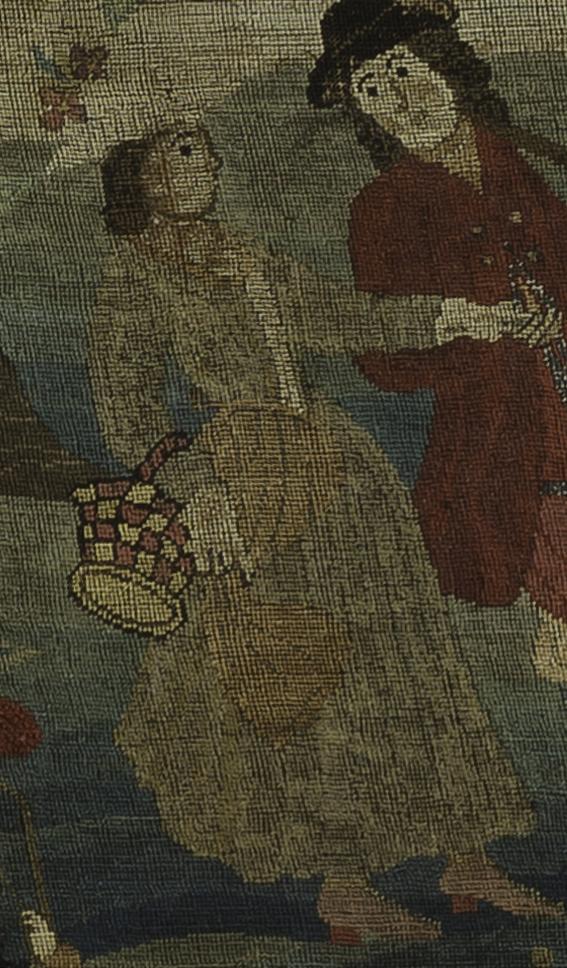 1965.1609 A Needlework Picture, Detail 11