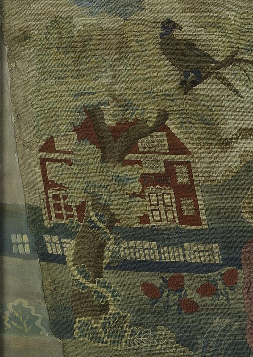 1965.1609 A Needlework Picture, Detail 13