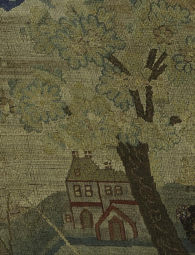 1965.1609 A Needlework Picture, Detail 15