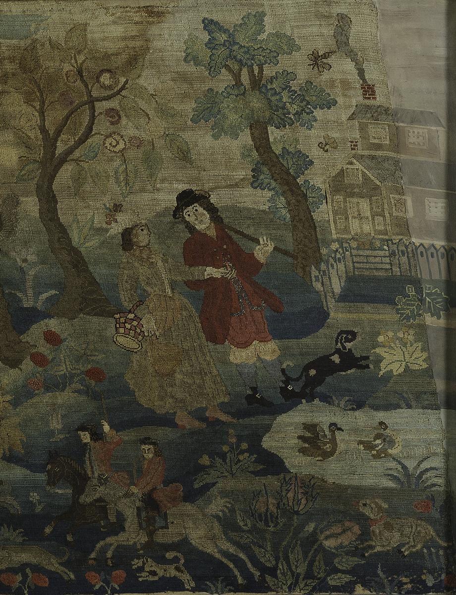 1965.1609 A Needlework Picture, Detail 3