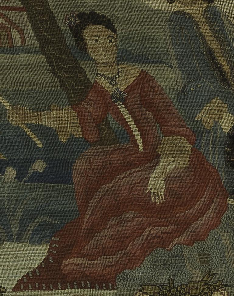1965.1609 A Needlework Picture, Detail 8