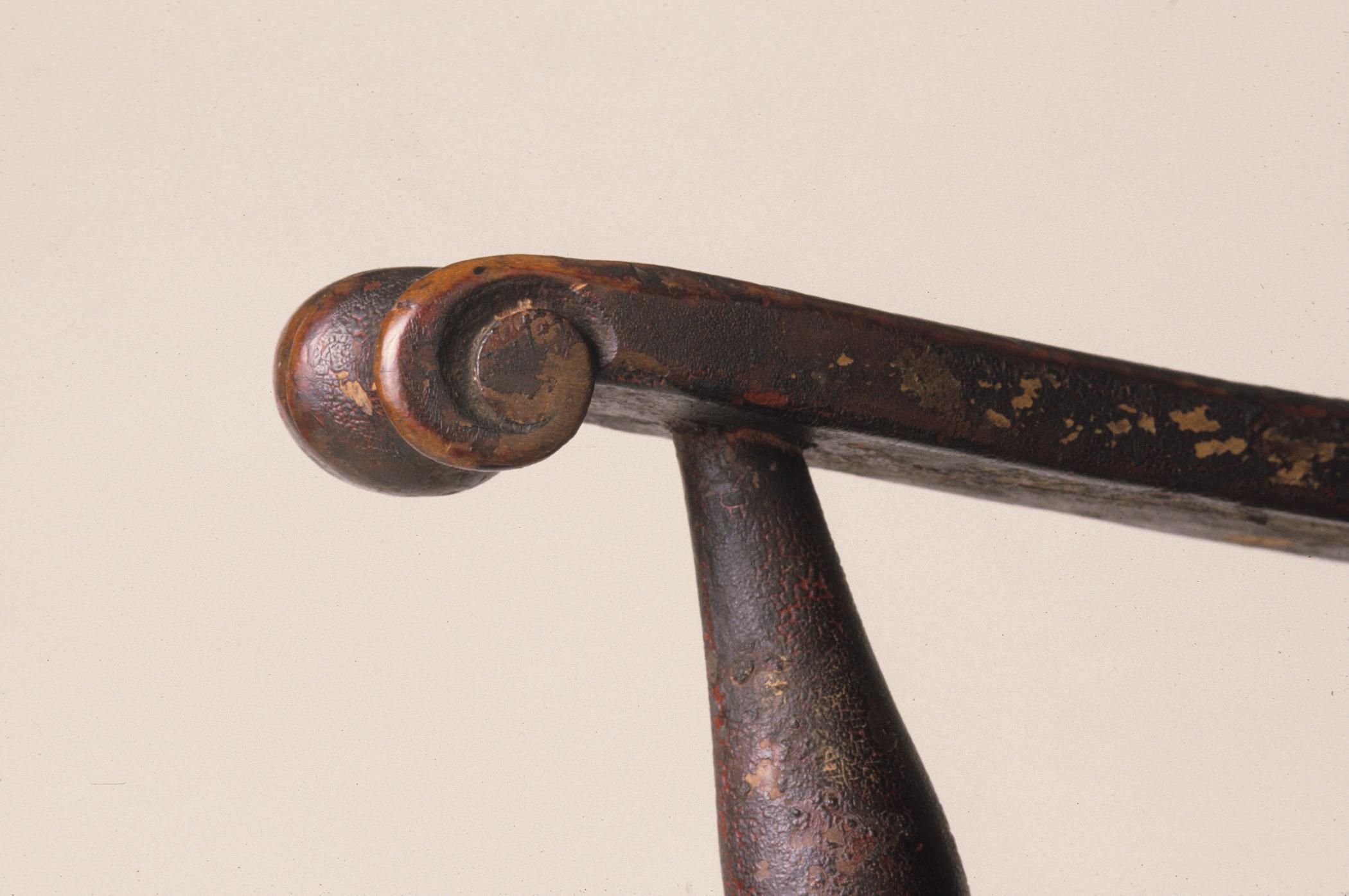1965.1614 Chair, Windsor side chair, Detail 1