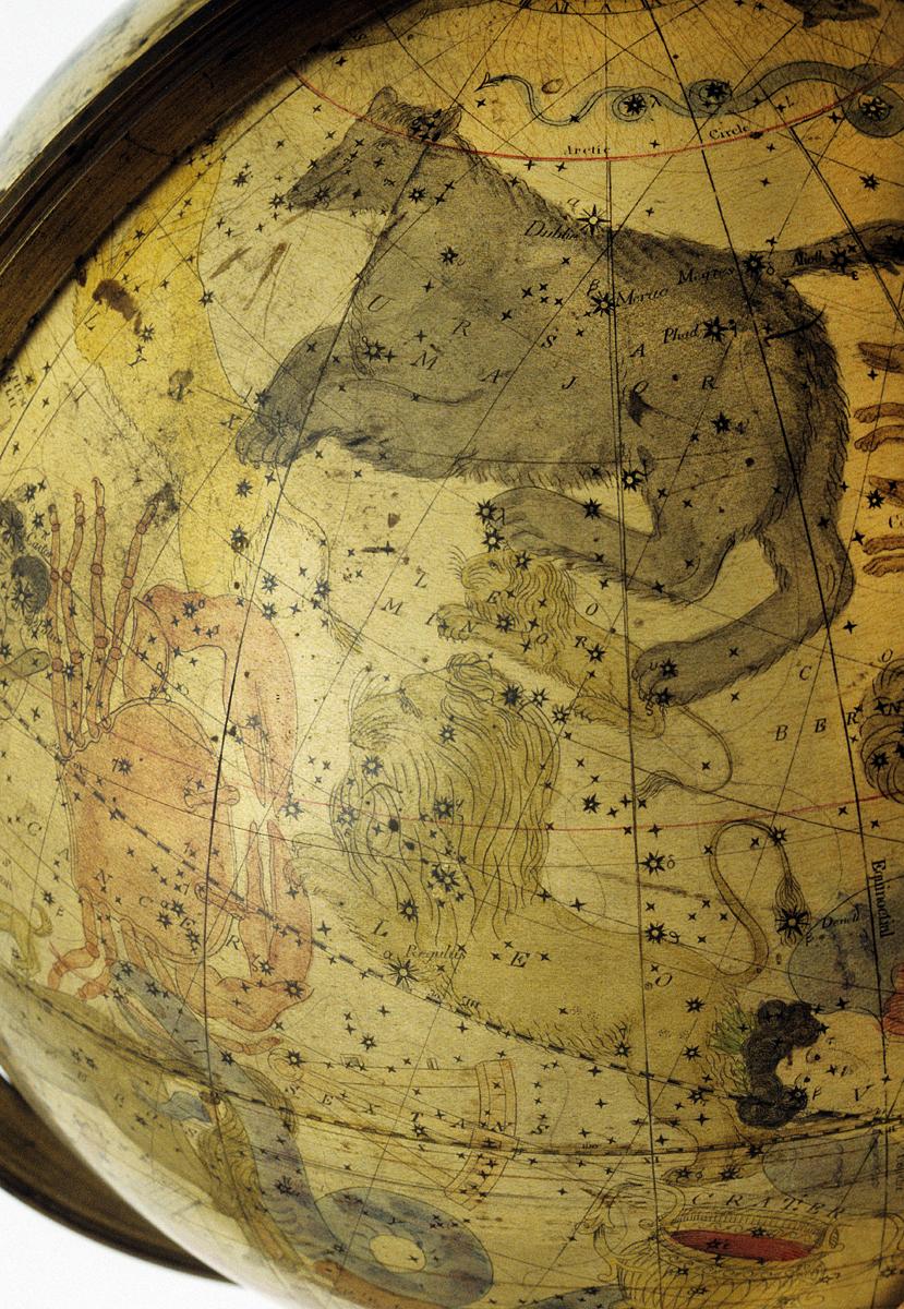 1965.1621 Globe with Stand, Detail