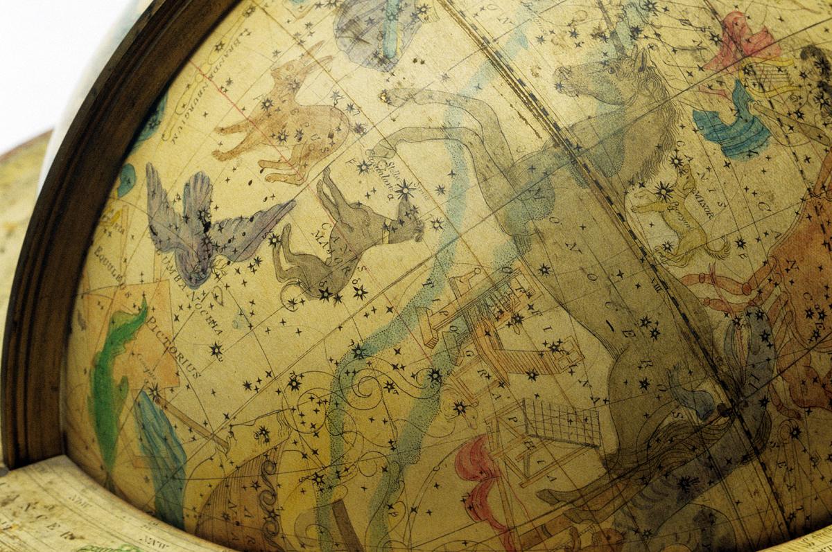 1965.1621 Globe with Stand, Detail 2