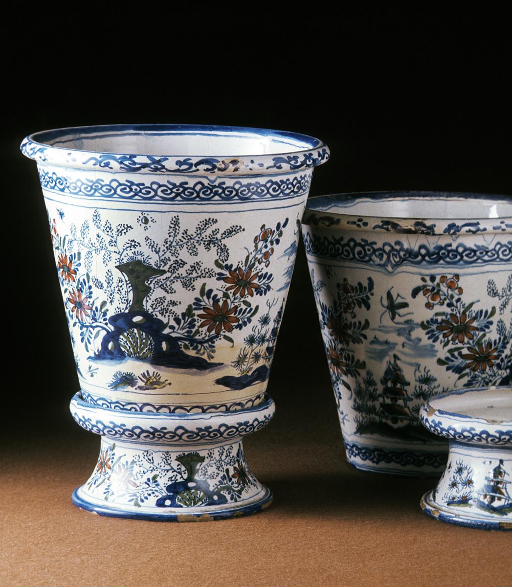 1965.1643.001,.002 Flower Container