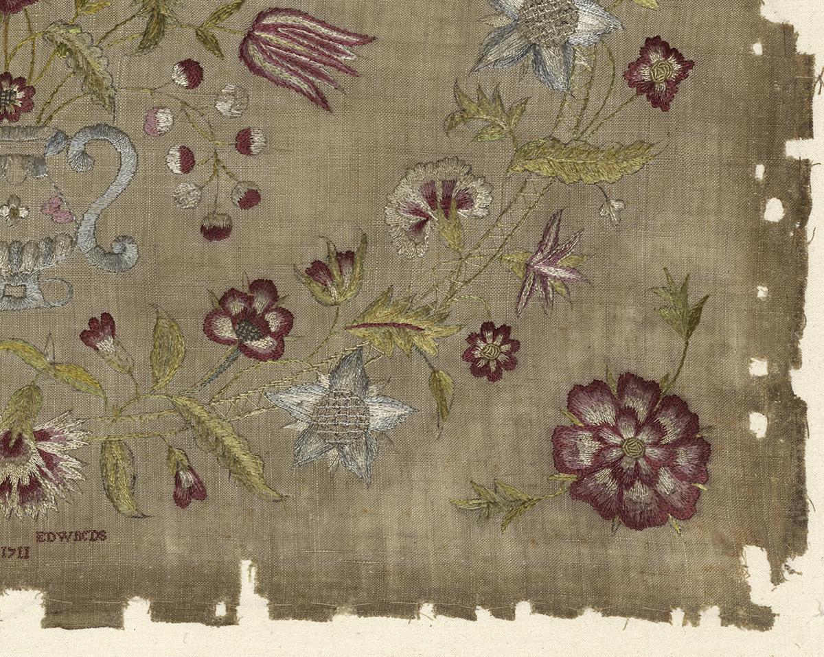 1965.1650 Needlework Picture, Detail 4