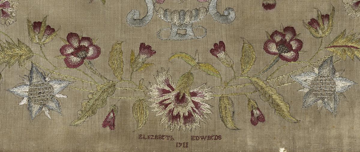 1965.1650 Needlework Picture, Detail 6