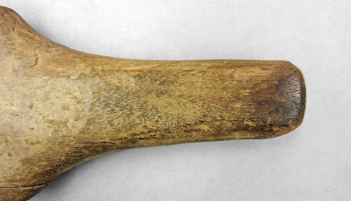 1965.1797, Coggle or rouletting wheel, handle detail